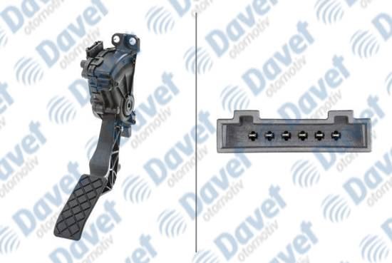 VW 7H1721503K Gaz Pedali 6pv 008 495-711 T5-T5,5
